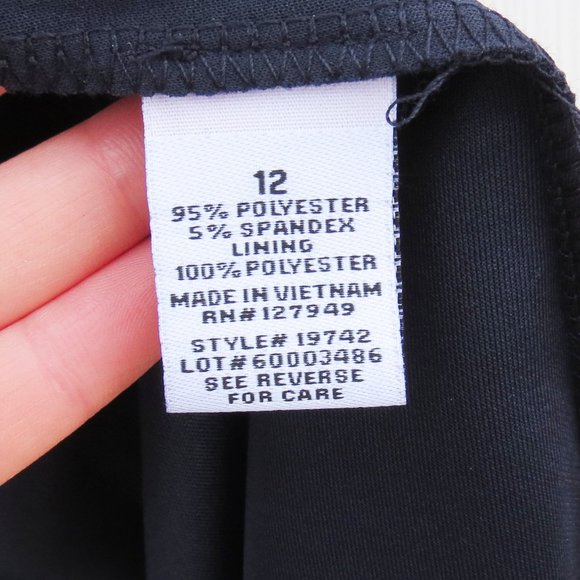 Emma & Michelle Navy Pleated Button Swing Dress - Picture 6 of 7